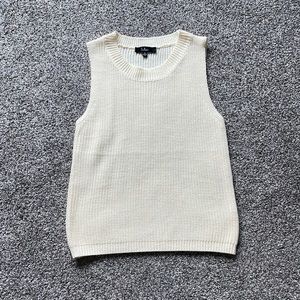 Lulu’s exceptional vibe cream sweater tank top